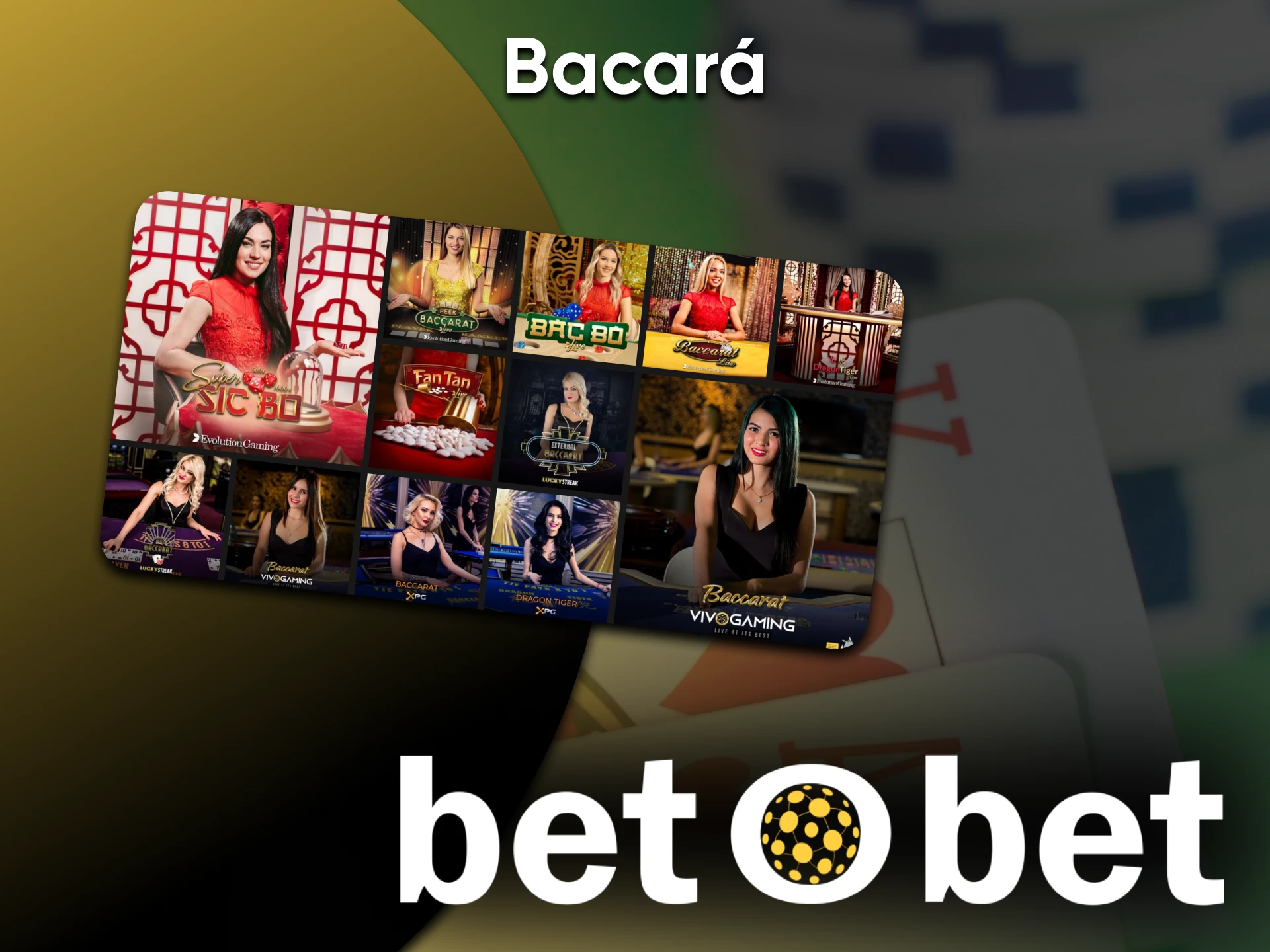 O cassino do Betobet tem uma seção com o Bacará.