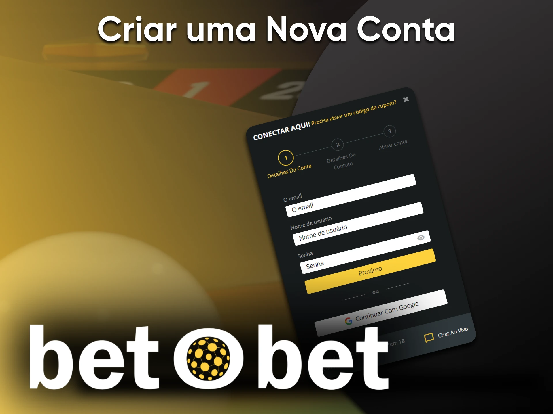 Inscreva-se para jogos de cassino da Betobet.