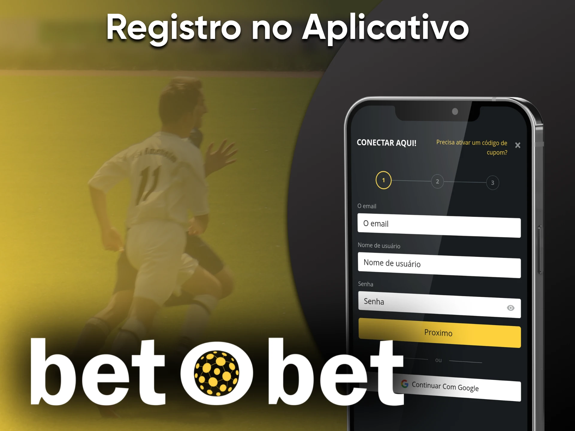 Registre-se e use o aplicativo móvel Betobet.